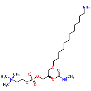 146883-71-8  3-[(12-aminododecyl)oxy]-2-[(methylcarbamoyl)oxy]propyl 2-(trimethylammonio)ethyl phosphate