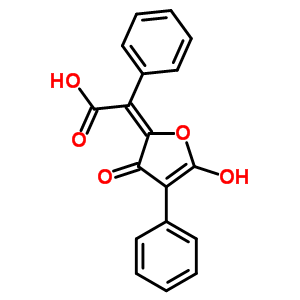 26548-70-9  (2E)-(5-hydroxy-3-oxo-4-phenylfuran-2(3H)-ylidene)(phenyl)ethanoic acid
