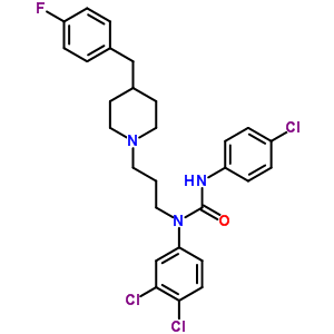 333795-27-0  3-(4-chlorophenyl)-1-(3,4-dichlorophenyl)-1-{3-[4-(4-fluorobenzyl)piperidin-1-yl]propyl}urea