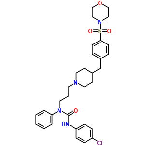 333796-43-3  3-(4-chlorophenyl)-1-(3-{4-[4-(morpholin-4-ylsulfonyl)benzyl]piperidin-1-yl}propyl)-1-phenylurea