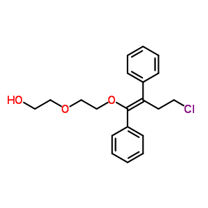 341524-89-8  2-(2-{[(1Z)-4-chloor-1,2-difenylbut-1-en-1-yl]oxy}ethoxy)ethanol