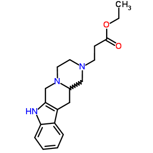 42021-49-8  ethyl 3-(3,4,6,7,12,12a-hexahydropyrazino[1',2':1,6]pyrido[3,4-b]indol-2(1H)-yl)propanoate