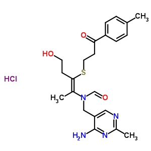 42207-96-5  N-[(4-amino-2-methylpyrimidin-5-yl)methyl]-N-[(1Z)-4-hydroxy-1-methyl-2-{[3-(4-methylphenyl)-3-oxopropyl]sulfanyl}but-1-en-1-yl]formamide hydrochloride