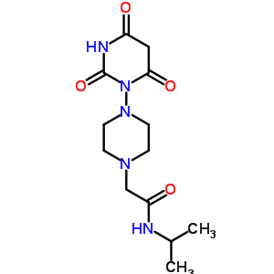 42445-88-5  N-(1-methylethyl)-2-[4-(2,4,6-trioxotetrahydropyrimidin-1(2H)-yl)piperazin-1-yl]acetamide