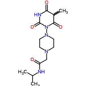 42445-93-2  N-(1-methylethyl)-2-[4-(5-methyl-2,4,6-trioxotetrahydropyrimidin-1(2H)-yl)piperazin-1-yl]acetamide