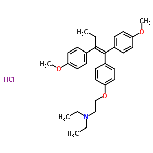 42824-35-1  2-{4-[(1Z)-1,2-bis(4-methoxyphenyl)but-1-en-1-yl]phenoxy}-N,N-diethylethanamine hydrochloride