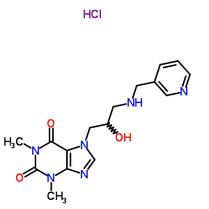 50472-64-5  7-{2-hydroxy-3-[(pyridin-3-ylmethyl)amino]propyl}-1,3-dimethyl-3,7-dihydro-1H-purine-2,6-dione hydrochloride