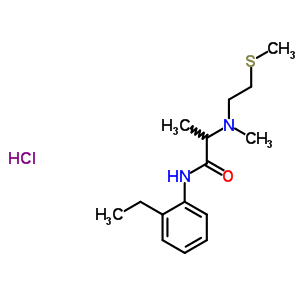 50765-53-2  N-(2-ethylphenyl)-N~2~-methyl-N~2~-[2-(methylsulfanyl)ethyl]alaninamide hydrochloride