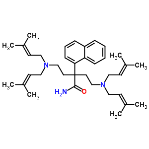 50765-97-4  4-[bis(3-methylbut-2-en-1-yl)amino]-2-{2-[bis(3-methylbut-2-en-1-yl)amino]ethyl}-2-naphthalen-1-ylbutanamide
