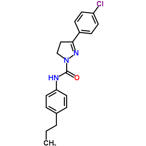 50799-82-1  3-(4-chlorophenyl)-N-(4-propylphenyl)-4,5-dihydro-1H-pyrazole-1-carboxamide