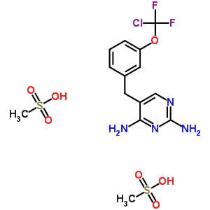 50824-02-7  5-{3-[chloro(difluoro)methoxy]benzyl}pyrimidine-2,4-diamine dimethanesulfonate