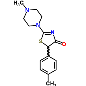 50871-31-3  5-(4-methylphenyl)-2-(4-methylpiperazin-1-yl)-1,3-thiazol-4(5H)-one 50871-31-3  5-(4-methylphenyl)-2-(4-methylpiperazin-1-yl)-1,3-thiazol-4(5H)-one