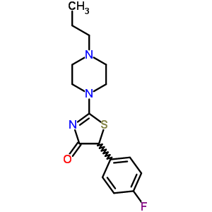 50871-41-5  5-(4-fluorophenyl)-2-(4-propylpiperazin-1-yl)-1,3-thiazol-4(5H)-one