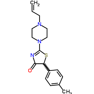 50871-43-7  5-(4-methylphenyl)-2-(4-prop-2-en-1-ylpiperazin-1-yl)-1,3-thiazol-4(5H)-one 50871-43-7  5-(4-methylphenyl)-2-(4-prop-2-en-1-ylpiperazin-1-yl)-1,3-thiazol-4(5H)-one