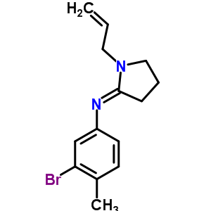 51170-68-4  3-bromo-4-methyl-N-[(2E)-1-prop-2-en-1-ylpyrrolidin-2-ylidene]aniline