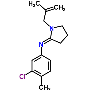 51170-75-3  3-chloro-4-methyl-N-[(2E)-1-(2-methylprop-2-en-1-yl)pyrrolidin-2-ylidene]aniline