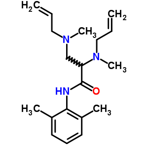 51246-63-0  N-(2,6-dimethylphenyl)-N~2~-methyl-3-[methyl(prop-2-en-1-yl)amino]-N~2~-prop-2-en-1-ylalaninamide