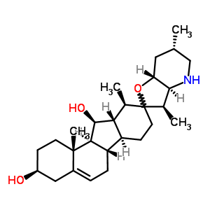 51340-26-2  (3beta,11beta,12beta,13beta,17xi,22S,23R)-12,13-dihydro-17,23-epoxyveratraman-3,11-diol