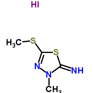 51412-92-1;63503-56-0;80219-31-4  (2Z)-3-methyl-5-(methylsulfanyl)-1,3,4-thiadiazol-2(3H)-imine hydroiodide