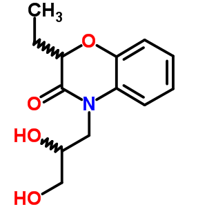 52042-32-7  4-(2,3-dihydroxypropyl)-2-ethyl-2H-1,4-benzoxazin-3(4H)-one