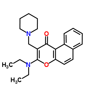 52053-82-4  3-(diethylamino)-2-(piperidin-1-ylmethyl)-1H-benzo[f]chromen-1-one