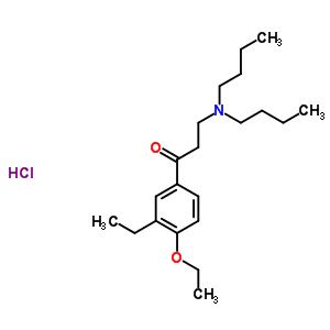 52100-93-3  3-(dibutylamino)-1-(4-ethoxy-3-ethylphenyl)propan-1-one hydrochloride