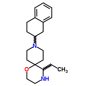 52109-27-0  5-ethyl-9-(1,2,3,4-tetrahydronaphthalen-2-yl)-1-oxa-4,9-diazaspiro[5.5]undecane