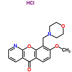 52206-30-1  8-methoxy-9-(morpholin-4-ylmethyl)-5H-chromeno[2,3-b]pyridin-5-one hydrochloride