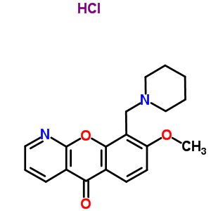 52206-31-2  8-methoxy-9-(piperidin-1-ylmethyl)-5H-chromeno[2,3-b]pyridin-5-one hydrochloride