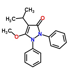 52213-76-0  5-methoxy-4-(1-methylethyl)-1,2-diphenyl-1,2-dihydro-3H-pyrazol-3-one 52213-76-0  5-methoxy-4-(1-methylethyl)-1,2-diphenyl-1,2-dihydro-3H-pyrazol-3-one