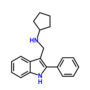 52258-23-8  N-[(2-phenyl-1H-indol-3-yl)methyl]cyclopentanamine