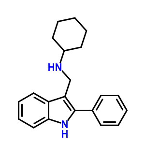 52258-26-1  N-[(2-phenyl-1H-indol-3-yl)methyl]cyclohexanamine