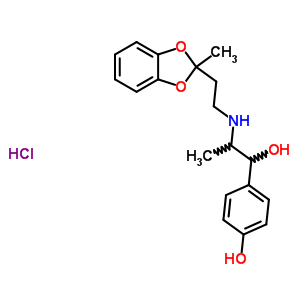 52401-17-9  4-(1-hydroxy-2-{[2-(2-methyl-1,3-benzodioxol-2-yl)ethyl]amino}propyl)phenol hydrochloride