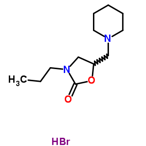 52467-73-9  5-(piperidin-1-ylmethyl)-3-propyl-1,3-oxazolidin-2-one hydrobromide