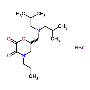 52468-10-7  6-{[bis(2-methylpropyl)amino]methyl}-4-propylmorpholine-2,3-dione hydrobromide