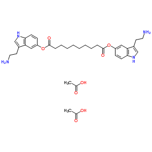 52671-00-8  bis[3-(2-aminoethyl)-1H-indol-5-yl] decaandioaatdiacetaat