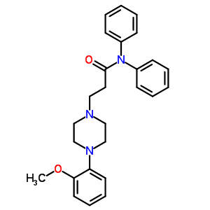 52849-89-5  3-[4-(2-methoxyphenyl)piperazin-1-yl]-N,N-diphenylpropanamide