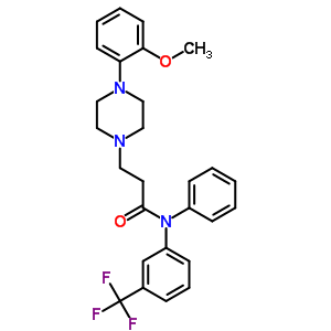 52850-16-5  3-[4-(2-methoxyphenyl)piperazin-1-yl]-N-phenyl-N-[3-(trifluoromethyl)phenyl]propanamide