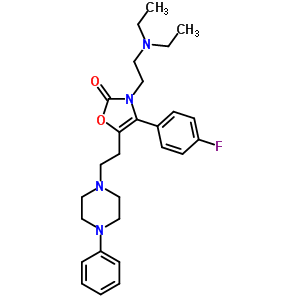52867-97-7  3-[2-(diethylamino)ethyl]-4-(4-fluorophenyl)-5-[2-(4-phenylpiperazin-1-yl)ethyl]-1,3-oxazol-2(3H)-one
