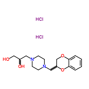53073-88-4  3-[4-(2,3-dihydro-1,4-benzodioxin-2-ylmethyl)piperazin-1-yl]propane-1,2-diol dihydrochloride