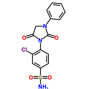 53297-94-2  3-chloro-4-(2,5-dioxo-3-phenylimidazolidin-1-yl)benzenesulfonamide