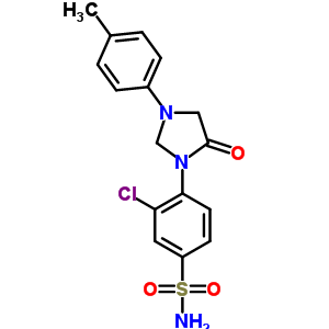 53298-05-8  3-chloro-4-[3-(4-methylphenyl)-5-oxoimidazolidin-1-yl]benzenesulfonamide