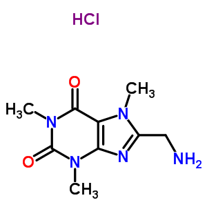53493-92-8  8-(aminomethyl)-1,3,7-trimethyl-3,7-dihydro-1H-purine-2,6-dione hydrochloride