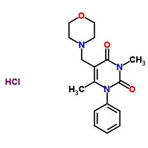 53494-28-3  3,6-dimethyl-5-(morpholin-4-ylmethyl)-1-phenylpyrimidine-2,4(1H,3H)-dione hydrochloride