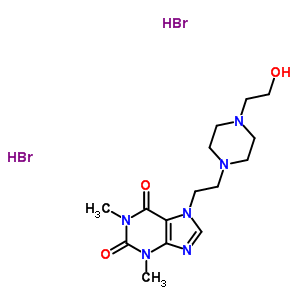53499-65-3  7-{2-[4-(2-hydroxyethyl)piperazin-1-yl]ethyl}-1,3-dimethyl-3,7-dihydro-1H-purine-2,6-dione dihydrobromide