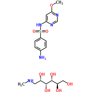 53607-04-8  4-amino-N-(6-methoxypyrimidin-4-yl)benzenesulfonamide - 1-deoxy-1-(methylamino)-D-glucitol (1:1)