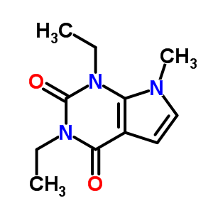 53681-01-9  1,3-diethyl-7-methyl-1H-pyrrolo[2,3-d]pyrimidine-2,4(3H,7H)-dione