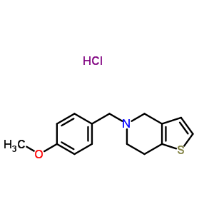 53885-36-2  5-(4-methoxybenzyl)-4,5,6,7-tetrahydrothieno[3,2-c]pyridine hydrochloride