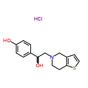 53885-59-9  4-[2-(6,7-dihydrothieno[3,2-c]pyridin-5(4H)-yl)-1-hydroxyethyl]phenol hydrochloride