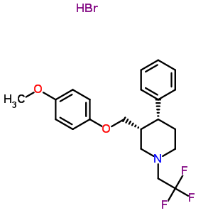 54088-40-3  (3R,4R)-3-[(4-methoxyphenoxy)methyl]-4-phenyl-1-(2,2,2-trifluoroethyl)piperidine hydrobromide